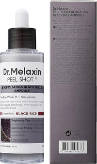 Korean Dr. Melaxin Peel Shot White and Black Rice Exfoliating Essence Moisturizing Gentle Exfoliation Soften Serum Skin Care
