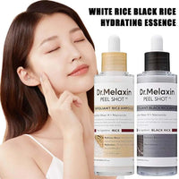 Korean Dr. Melaxin Peel Shot White and Black Rice Exfoliating Essence Moisturizing Gentle Exfoliation Soften Serum Skin Care